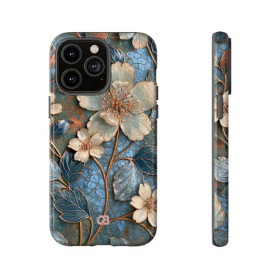 Gilded Blossom Reverie · Tough Phone Case for iPhone · Teal