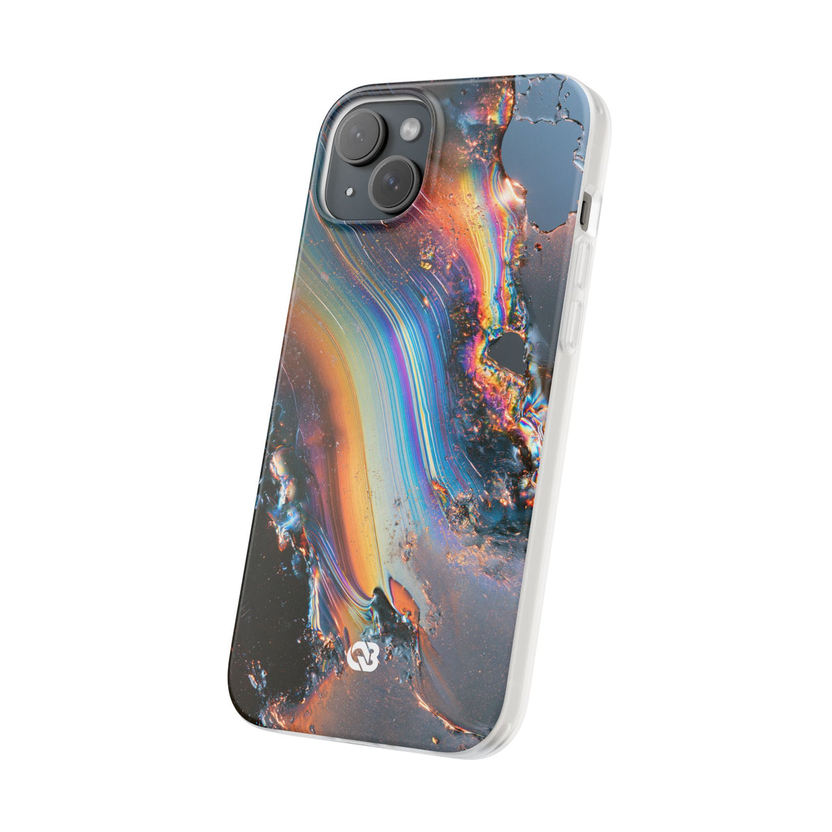 Prismatic Aura Flow · Lite Phone Case for iPhone ·  Blue