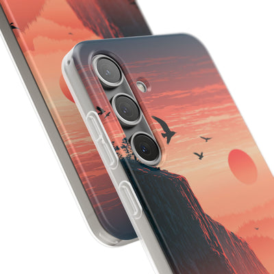 Orange Lite Phone Case for Samsung - Crimson Ridge Flight