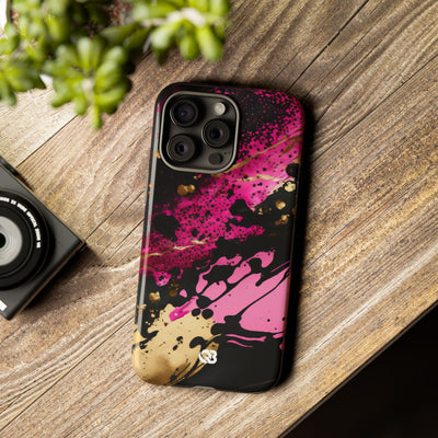 Magenta Liquid Gold · Tough Fundas para teléfono para iPhone