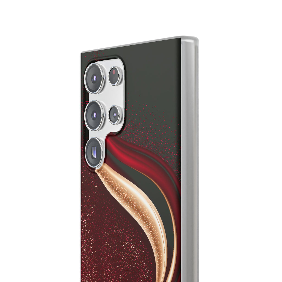 Gilded Crimson Flow · Lite Phone Case for Samsung · Red