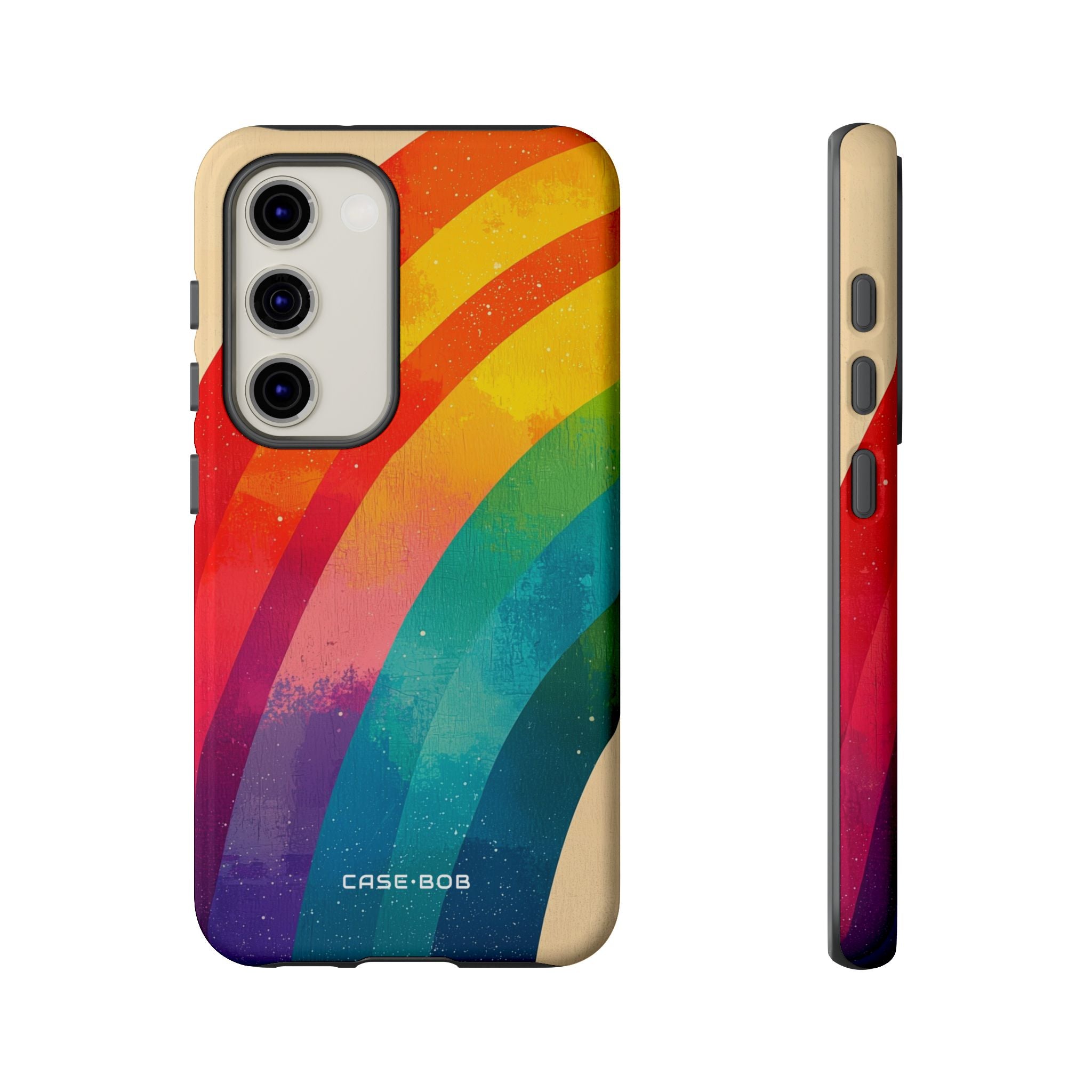 Textured Rainbow Arc Samsung S23 Case - Tough