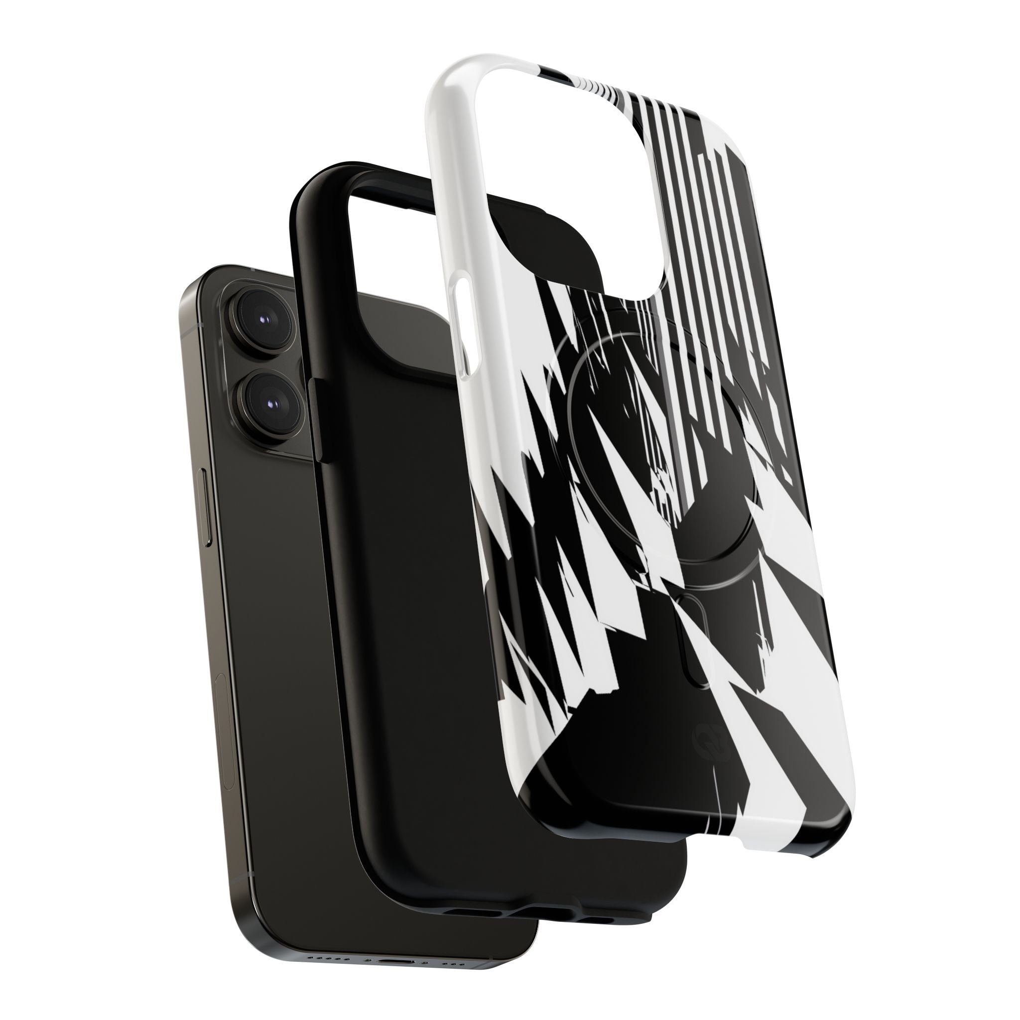 White Tough 2.0 Magsafe Phone Case for iPhone - Shattered Vector Spire