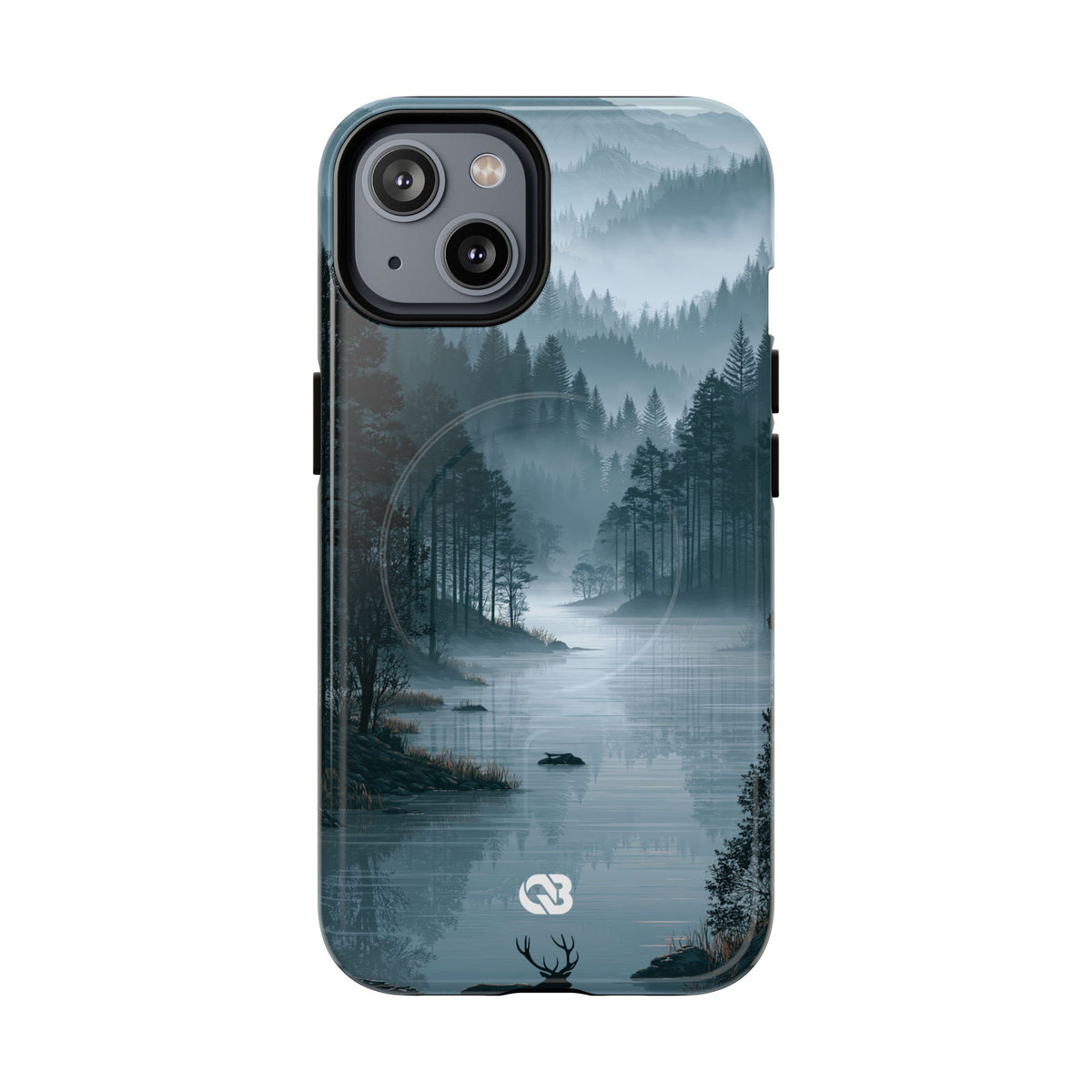 Silent Nordic Fjord · Tough 2.0 Magnetic Phone Case for iPhone · Blue