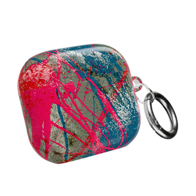 Neon Static Drip · Hard Case for AirPods & AirPods Pro · Pink