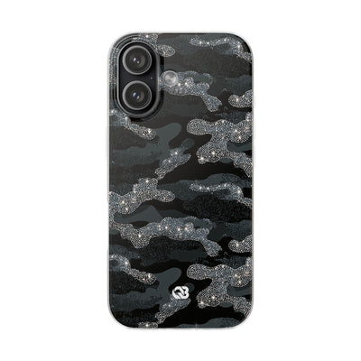 Glitter Shadow Camo · Lite Phone Case for iPhone ·  Black