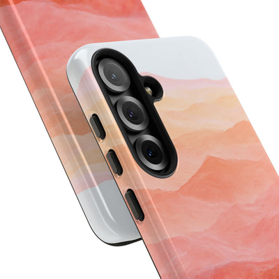 Alpenglow Ridge Vista · Tough Phone Case for Samsung · Orange