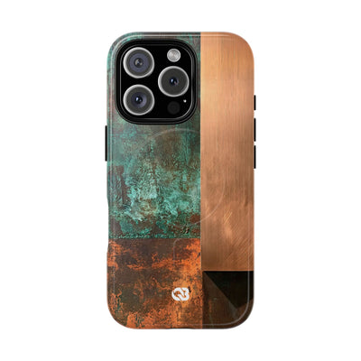 Oxidized Copper Patina · Tough 2.0 Magnetic Phone Case for iPhone · Green