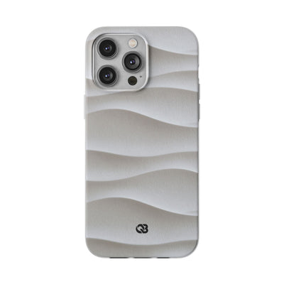 Sculpted Dune Relief · Lite Phone Case for iPhone ·  White