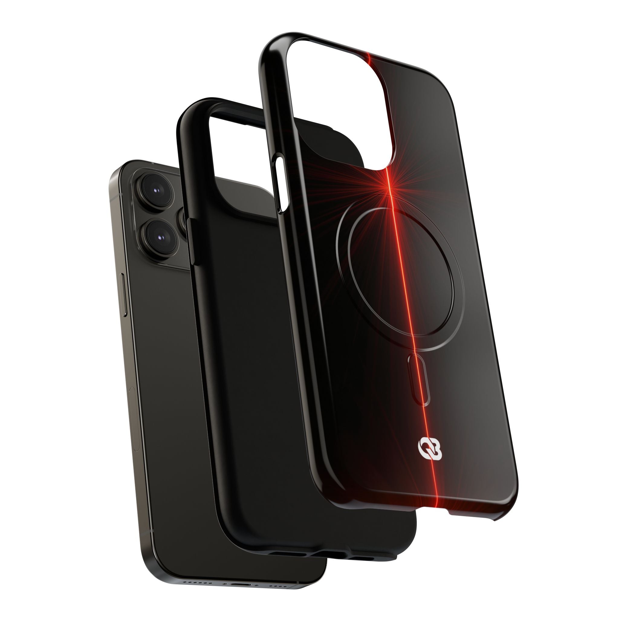 Red Tough 2.0 Magsafe Phone Case for iPhone - Crimson Flare Vector