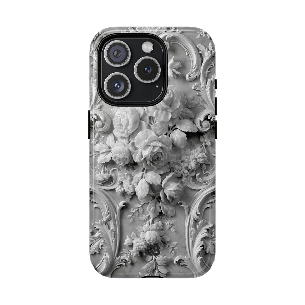 Rococo Marble Rose · Tough 2.0 Magnetic Phone Case for iPhone · White