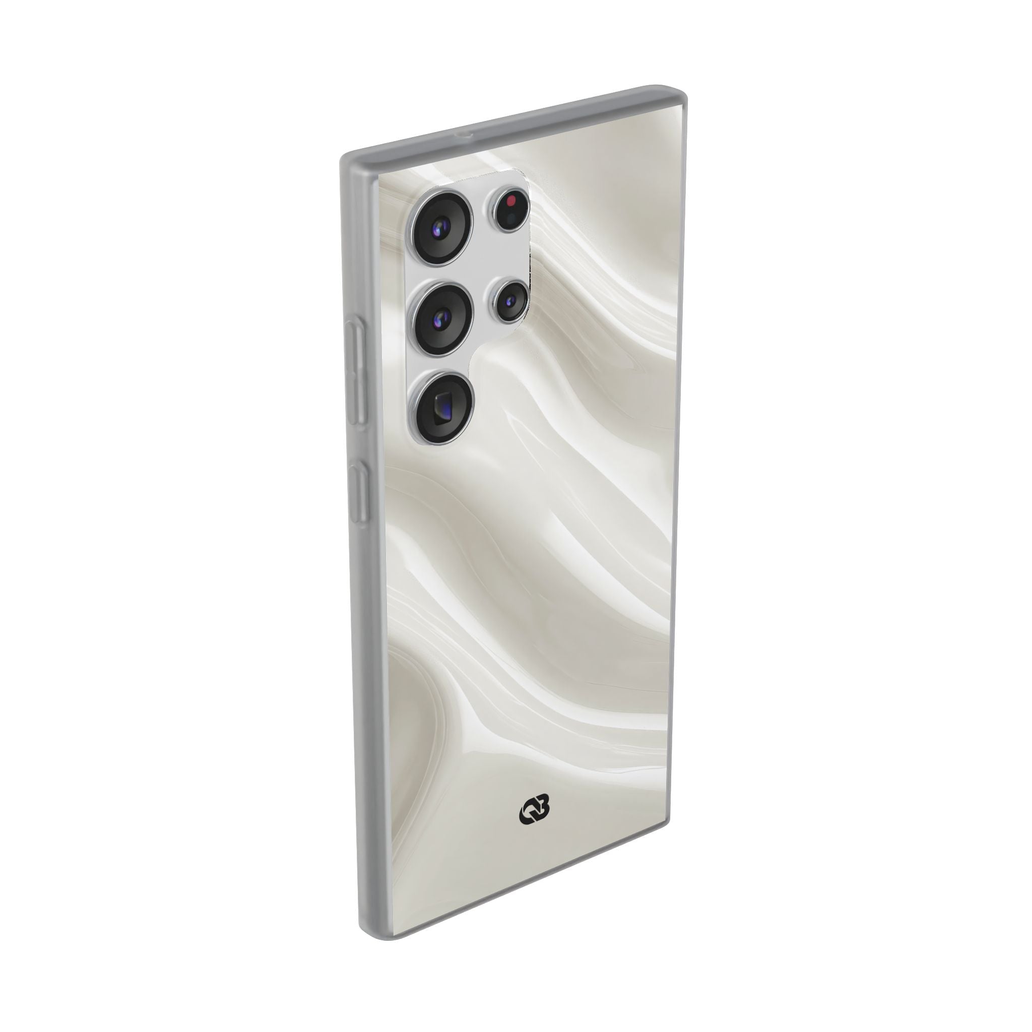 White Lite Phone Case for Samsung - Polished Ivory Wave