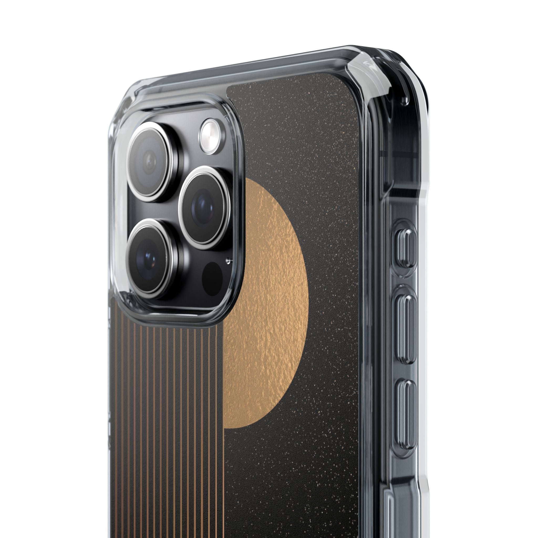 Gold Impact MagSafe Phone Case for iPhone - Gilded Obsidian Dunes