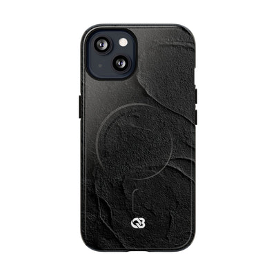 Obsidian Stucco Relief · Tough 2.0 Magnetic Phone Case for iPhone · Black