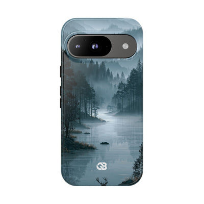 Silent Nordic Fjord · Tough Phone Case for Pixel ·  Blue