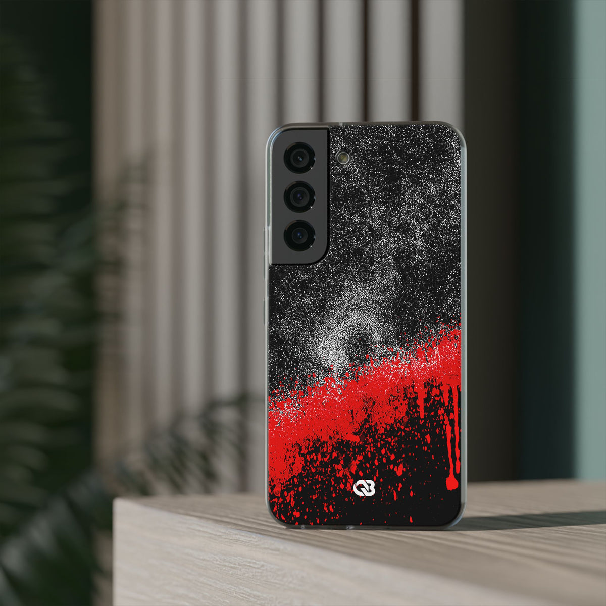 Crimson Noir Drip · Lite Phone Case for Samsung · Black
