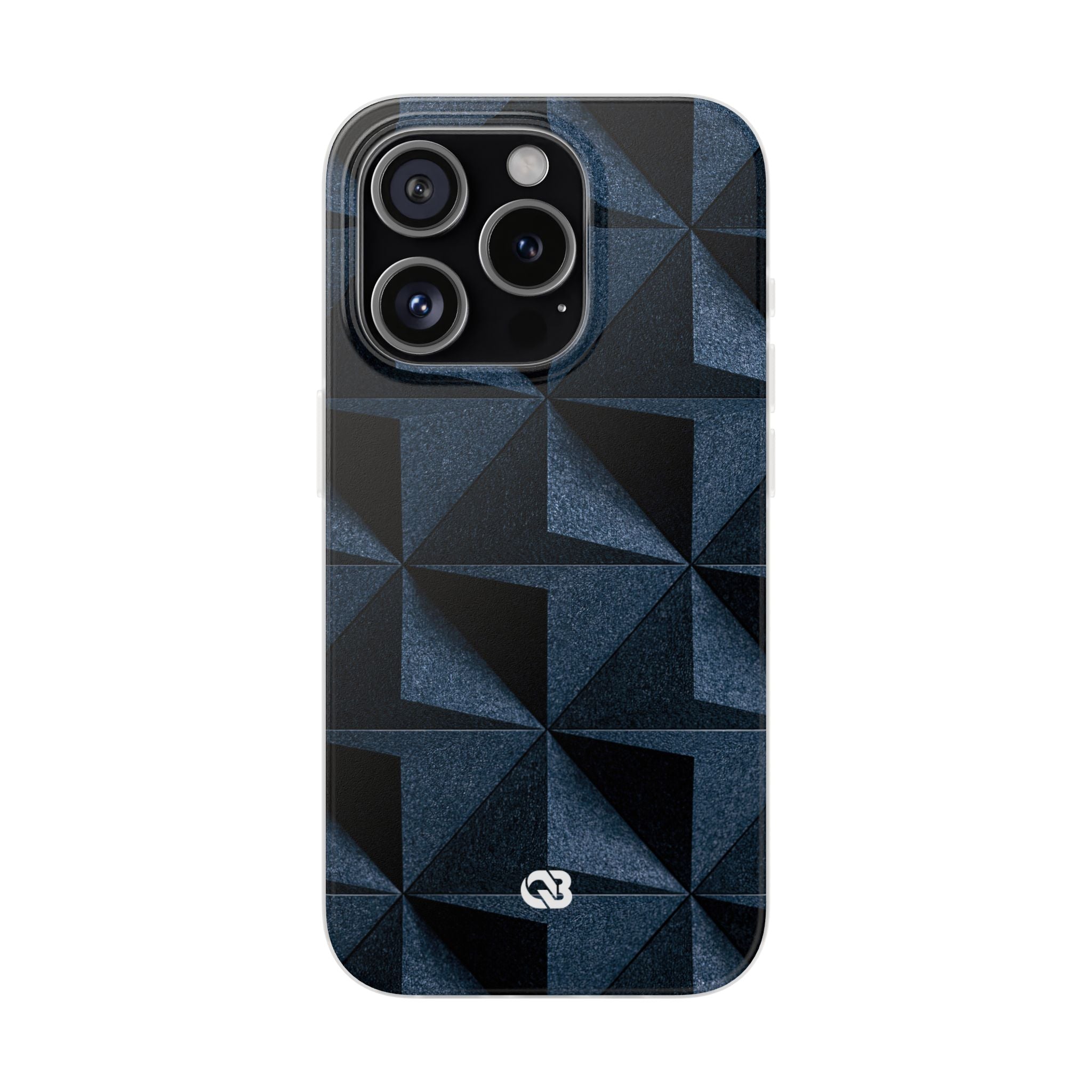 Blue Lite Phone Case for iPhone - Indigo Basalt Facets