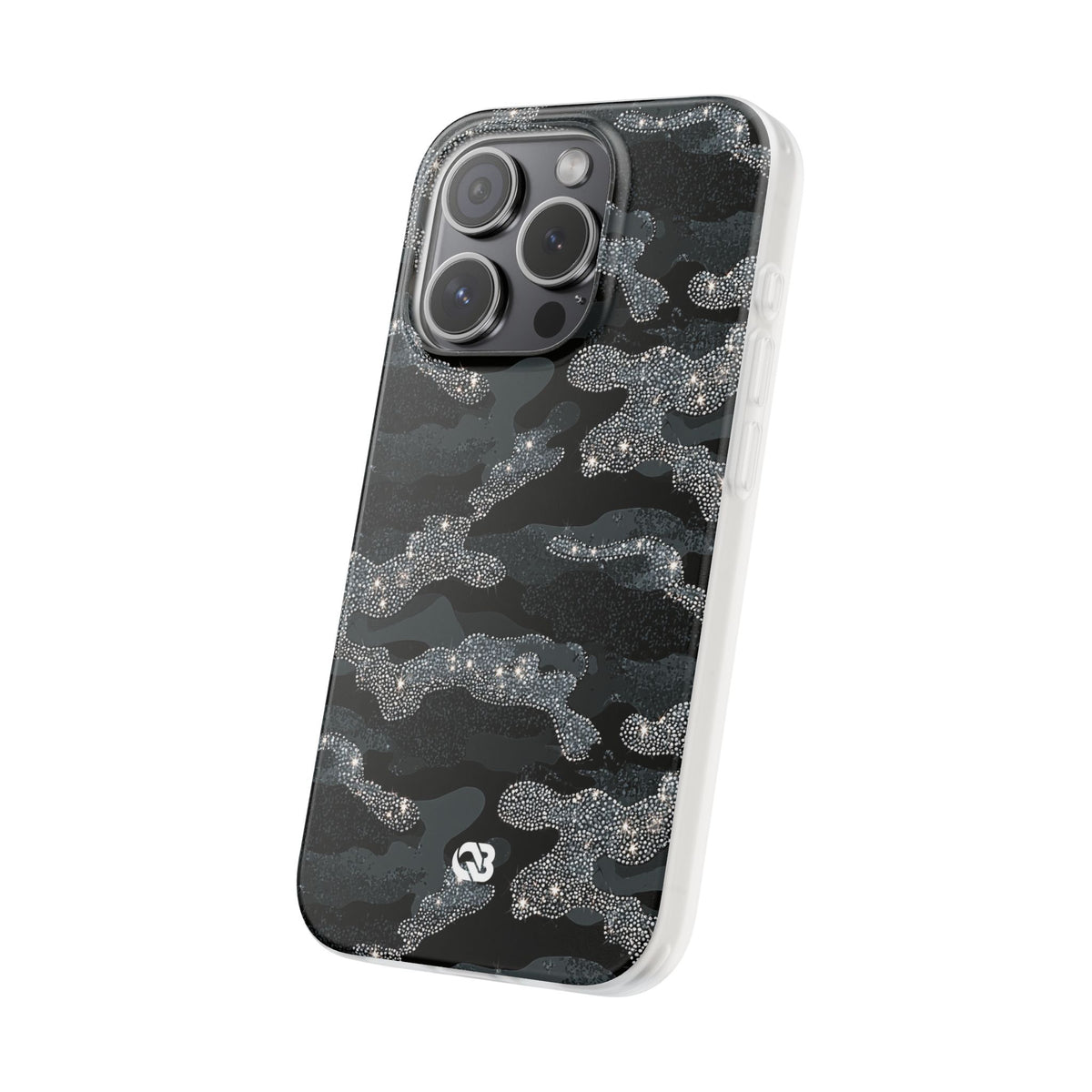 Glitter Shadow Camo · Lite Phone Case for iPhone ·  Black