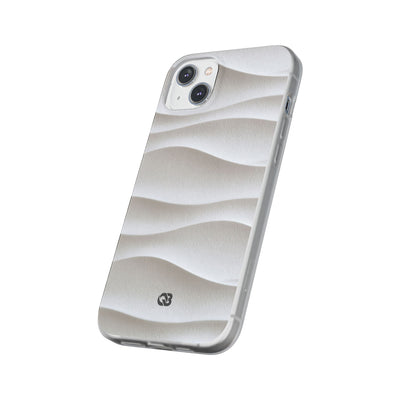 Sculpted Dune Relief · Lite Phone Case for iPhone ·  White