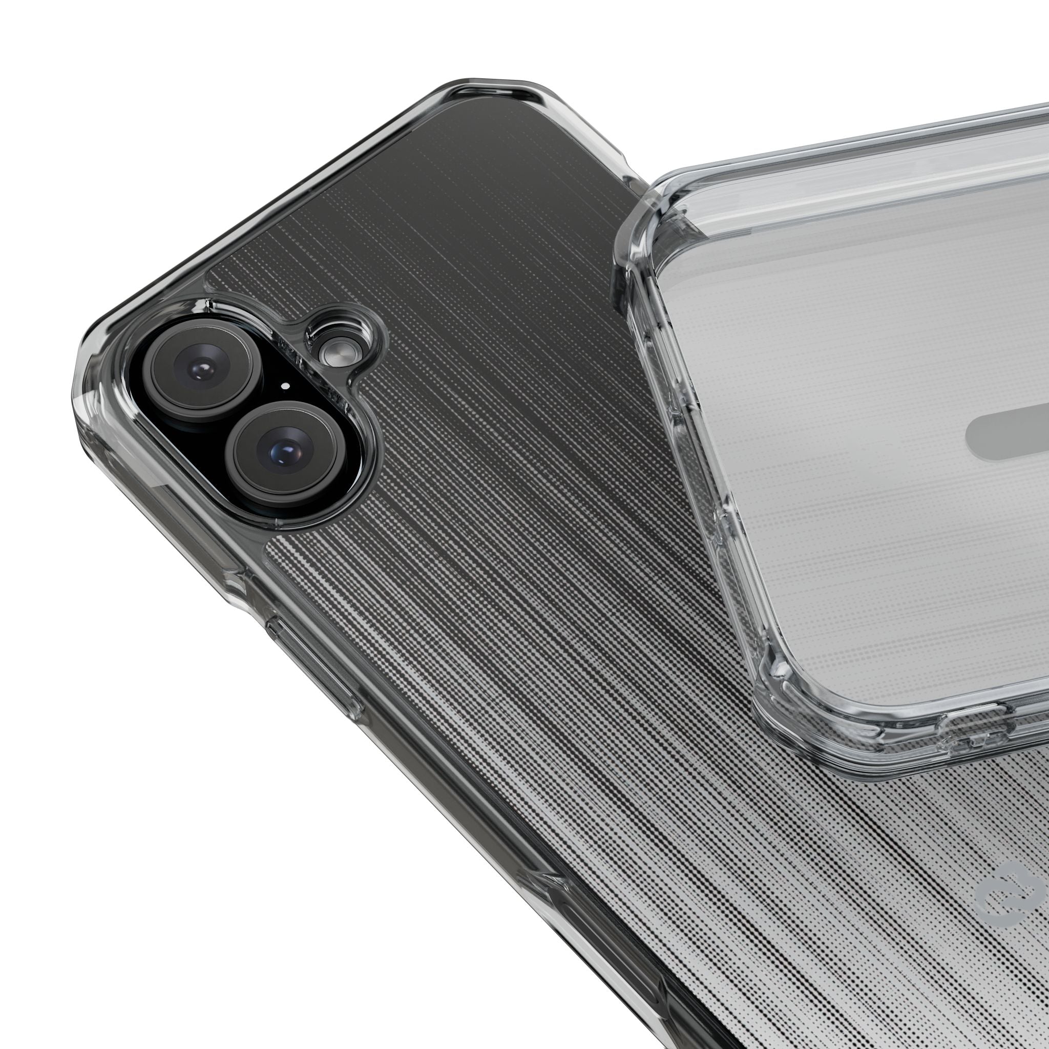 Grey Impact MagSafe Phone Case for iPhone - Static Vertical Dither