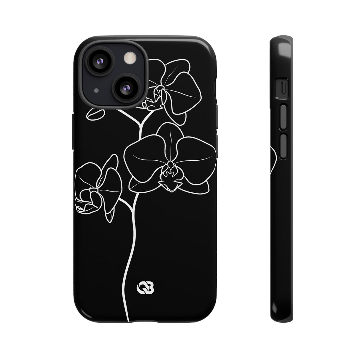Midnight Orchid · Tough Phone Case for iPhone · Black