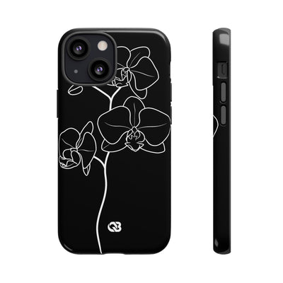 Midnight Orchid · Tough Phone Case for iPhone · Black