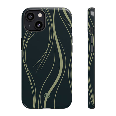 Serpentine Reeds · Tough Phone Case for iPhone · Green