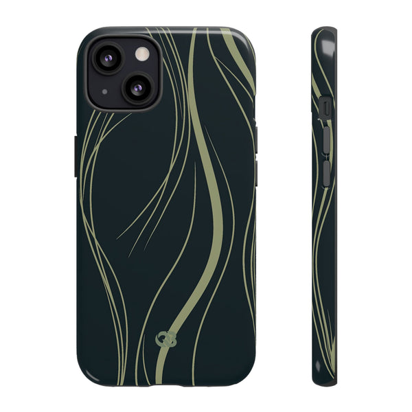 Serpentine Reeds · Tough Phone Case for iPhone · Green