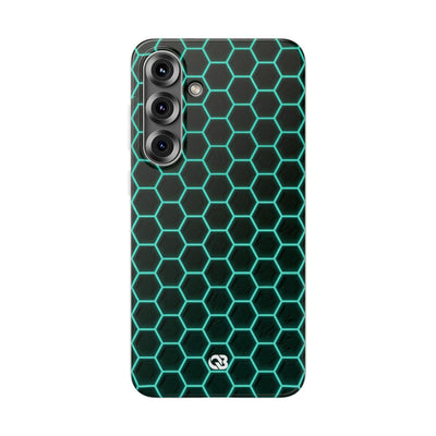 Neon Hex Spectrum · Lite Phone Case for Samsung · Teal