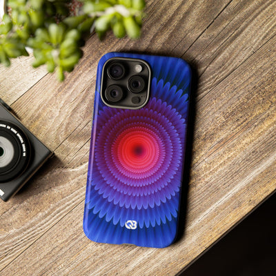 Radial Spectrum Bloom · Tough Phone Case for iPhone · Blue