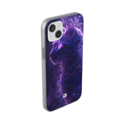 Purple Void Feline · Soft Custodia per iPhone