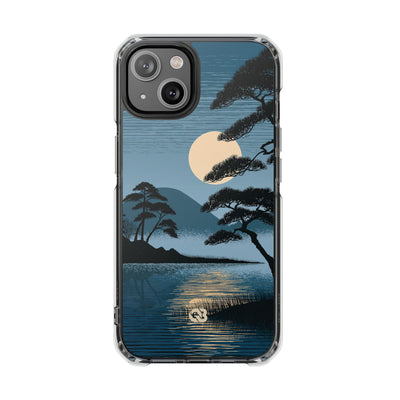 Blue Impact MagSafe Phone Case for iPhone - Midnight Kyoto Pine