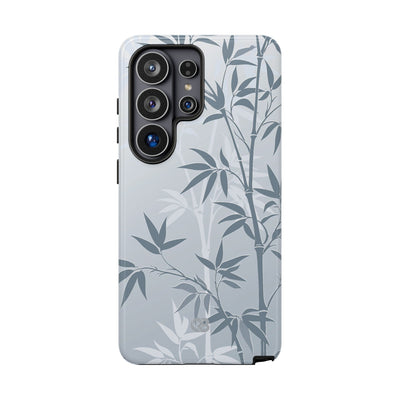Blue Tough Phone Case for Samsung - Slate Bamboo Shadow