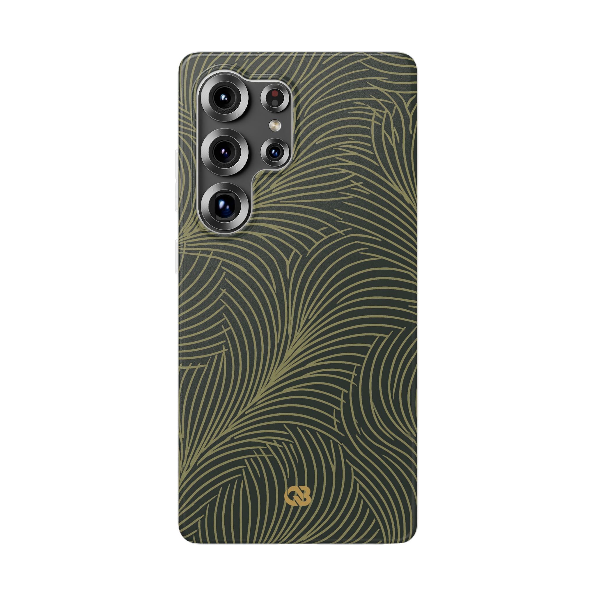 Green Lite Phone Case for Samsung - Dark Olive Plume