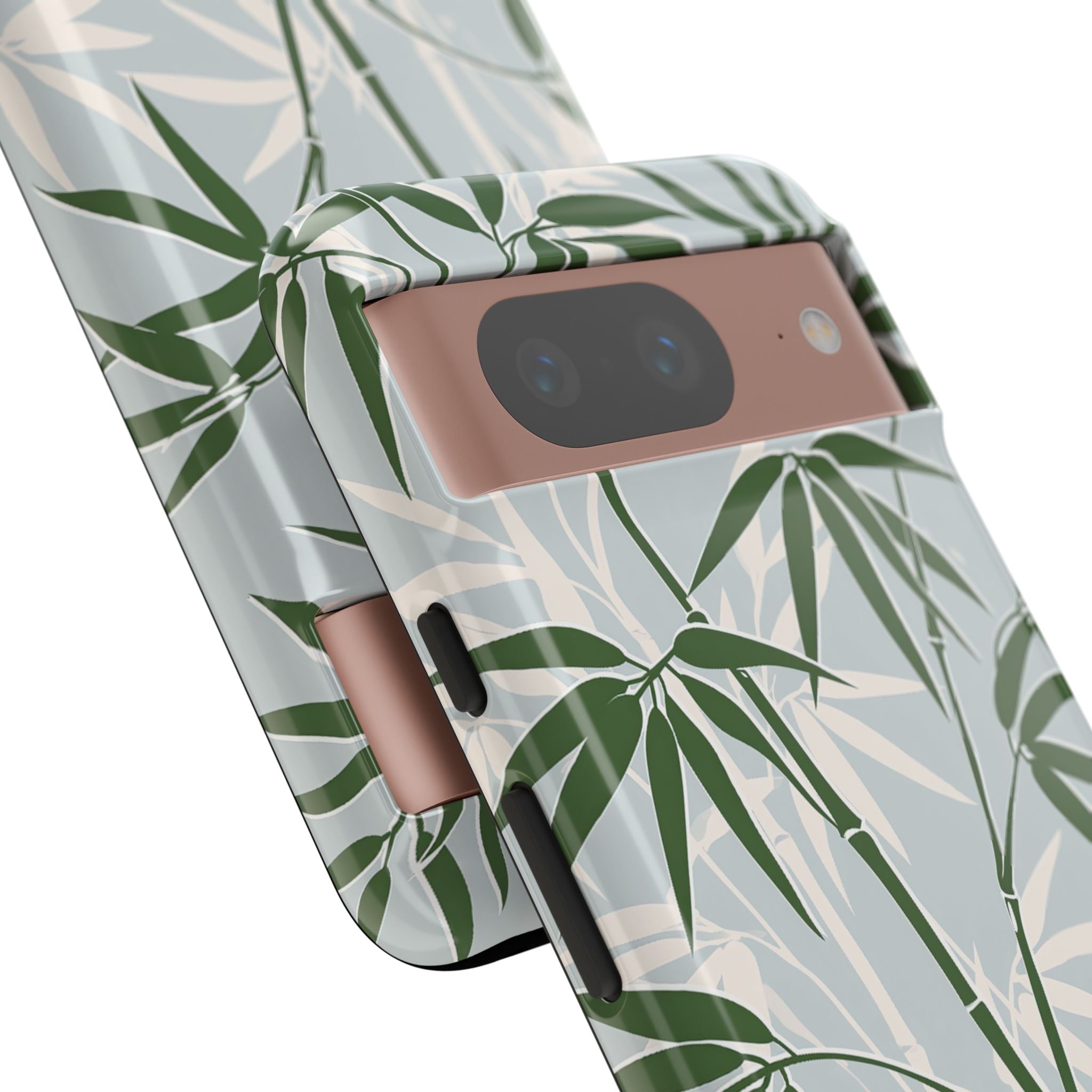 Green Tough Phone Case for Google Pixel - Kyoto Bamboo Canopy
