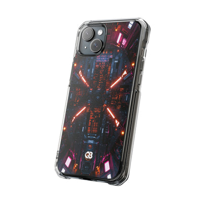 Cybernetic Reactor Core · Clear Impact Magnetic Phone Case for iPhone · Black