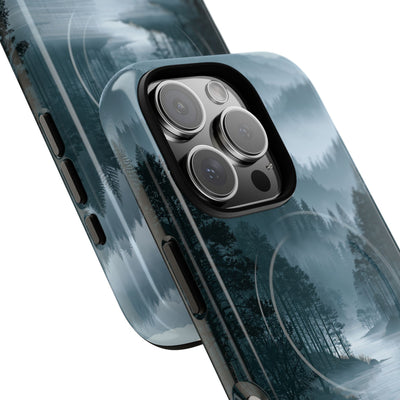 Silent Nordic Fjord · Tough 2.0 Magnetic Phone Case for iPhone · Blue