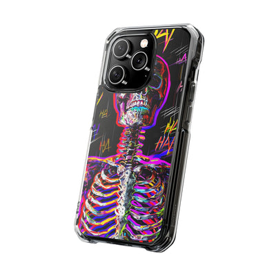 Neon Glitch Skeleton · Impact Custodia per iPhone · Magsafe