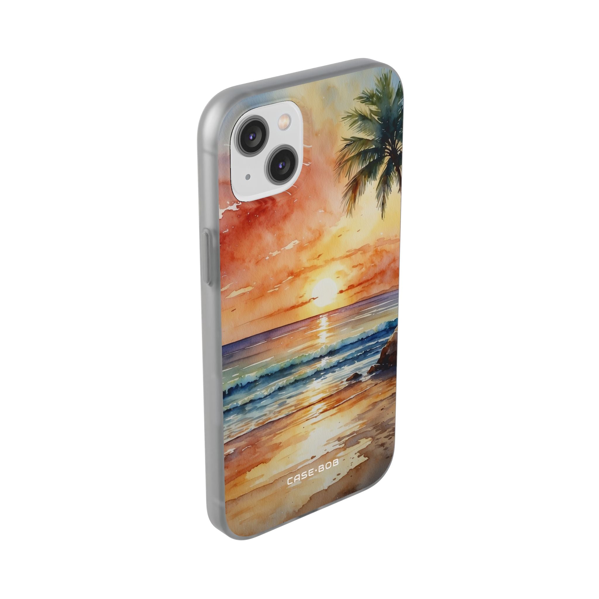 Sunset Palm iPhone 14 Plus Case - Soft