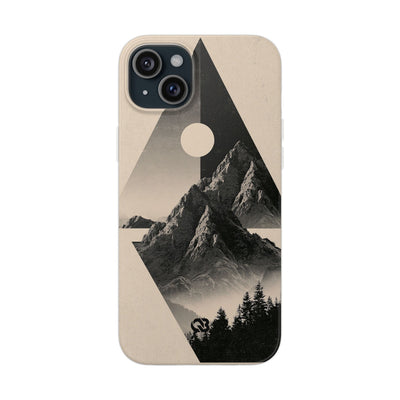Beige Lite Phone Case for iPhone - Obsidian Summit Parchment