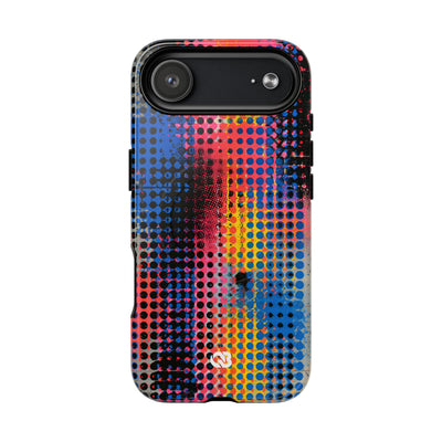 Chromatic Halftone Grid · Tough 2.0 Magnetic Phone Case for iPhone · Blue