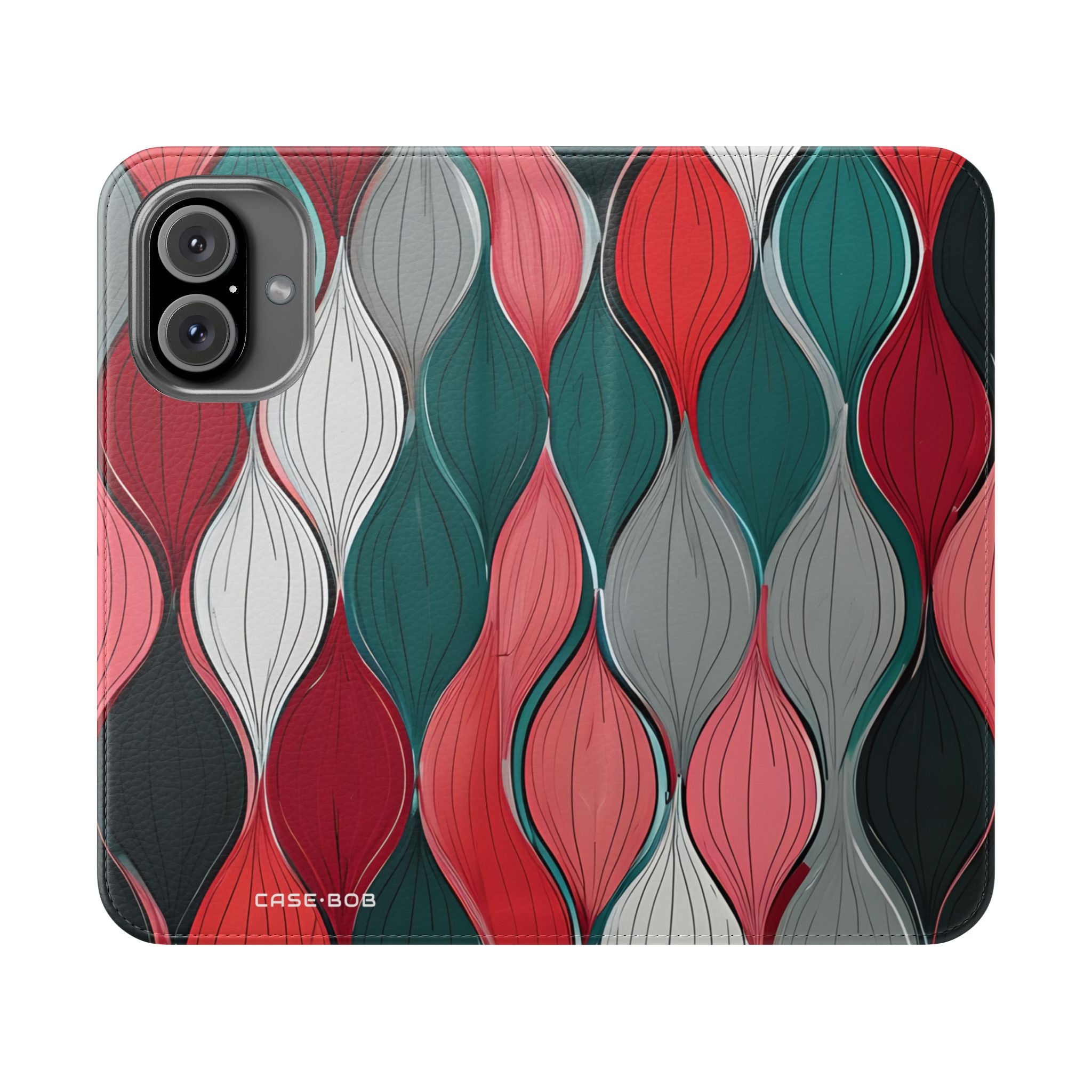 Leaf Spiral Pink - iPhone 16  Case - Wallet