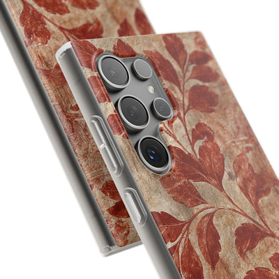 Terracotta Botanical Fresco · Lite Phone Case for Samsung · Red