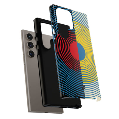 Blue Tough Phone Case for Samsung - Primary Circuit Orbit