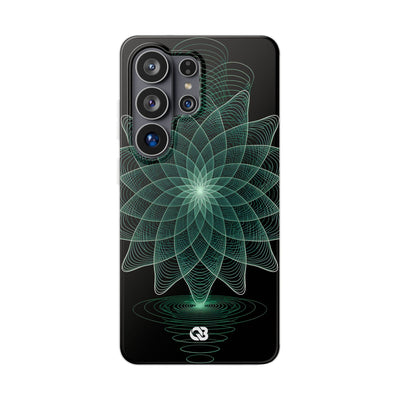 Verdant Harmonic Bloom · Lite Phone Case for Samsung · Black