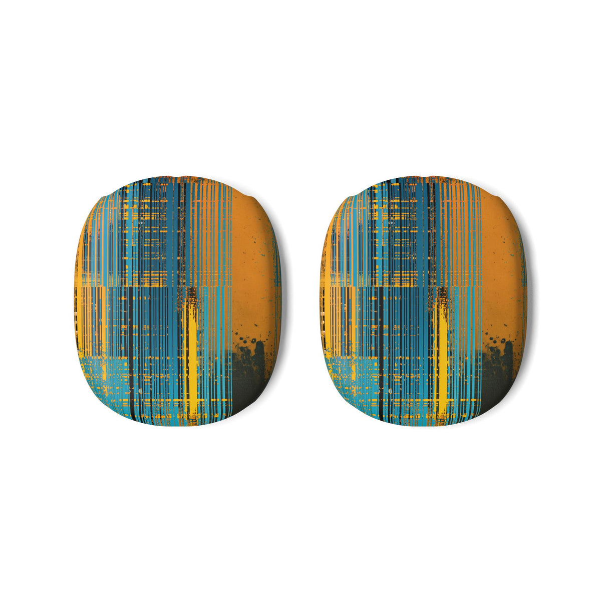 Cyber Glitch Stream · Hard Case for AirPods Max · Teal
