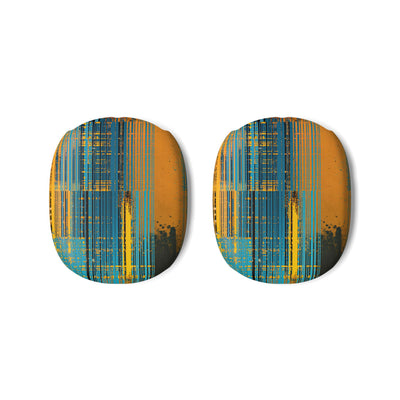 Cyber Glitch Stream · Hard Case for AirPods Max · Teal