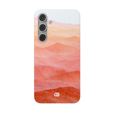 Alpenglow Ridge Vista · Lite Phone Case for Samsung · Orange