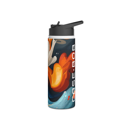 Fiery Swirl - Stainless Steel Water Bottle