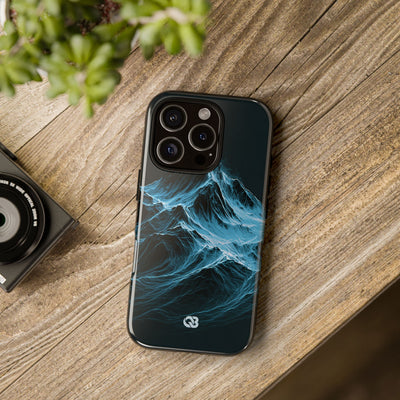 Nordic Frost Peak · Tough Phone Case for iPhone · Blue